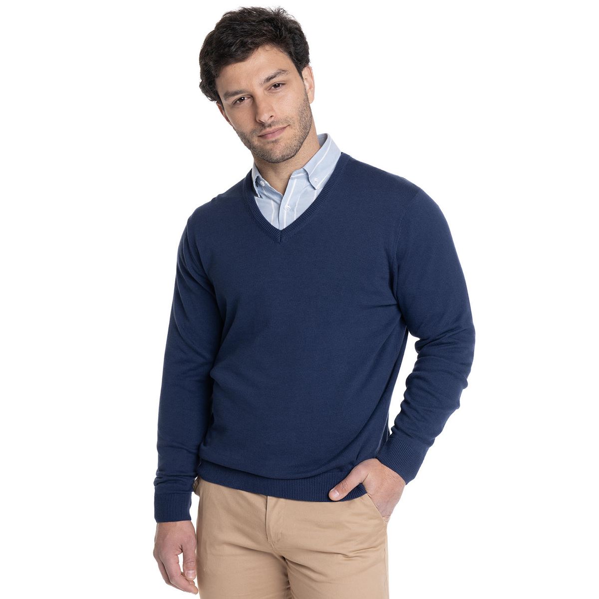 TRUVAL - SWEATER HOMBRE CUELLO V LOOK SMART TRUVAL