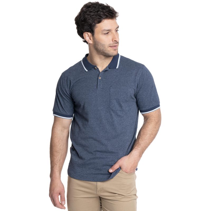 TRUVAL - POLERA HOMBRE CUELLO POLO PIQUÉ TRUVAL