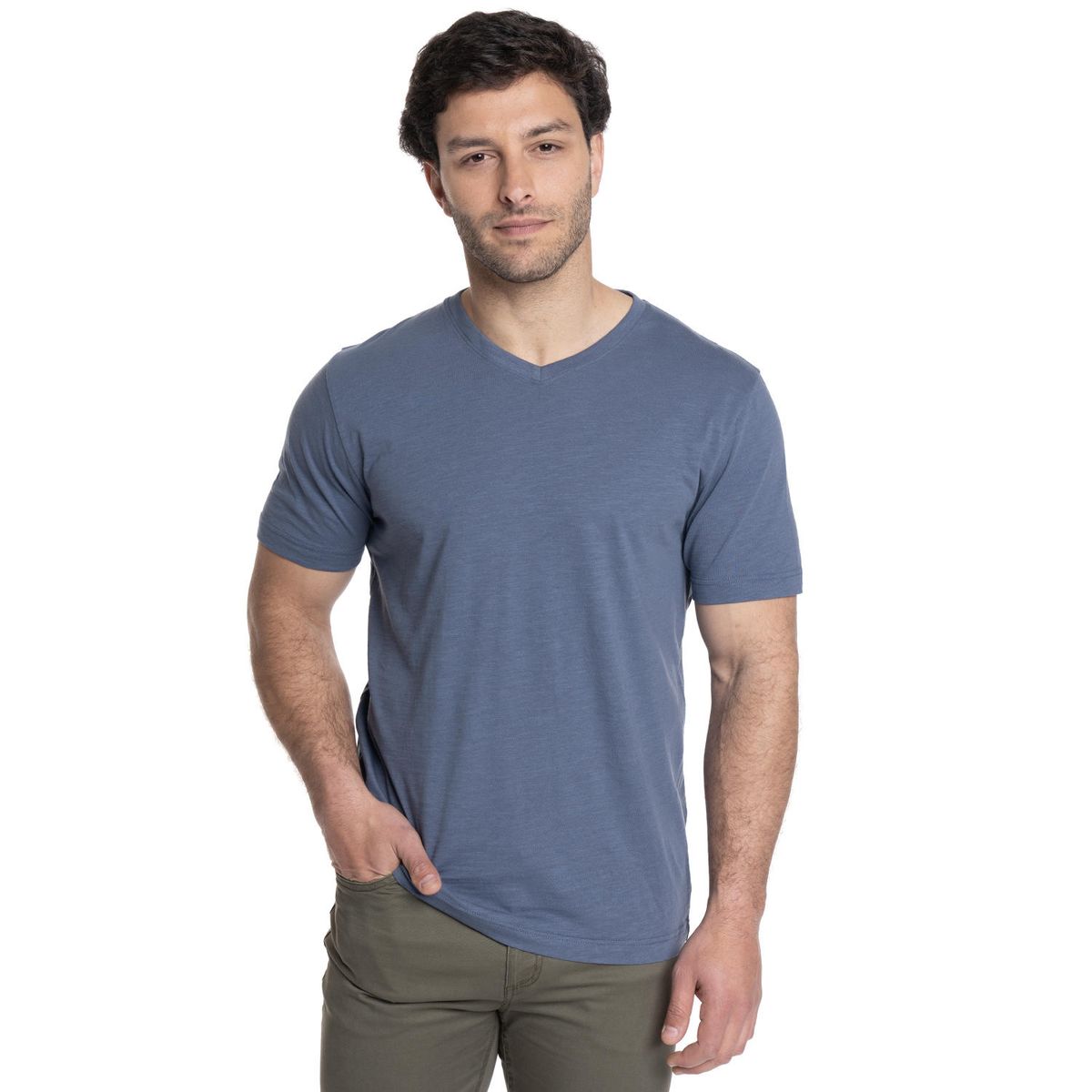 TRUVAL - POLERA HOMBRE CUELLO V TRUVAL