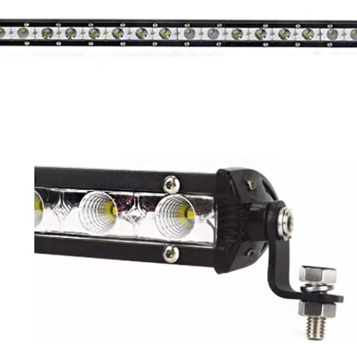 GENERICO - Barra 24 Led Fina 27w - 64cm Auto