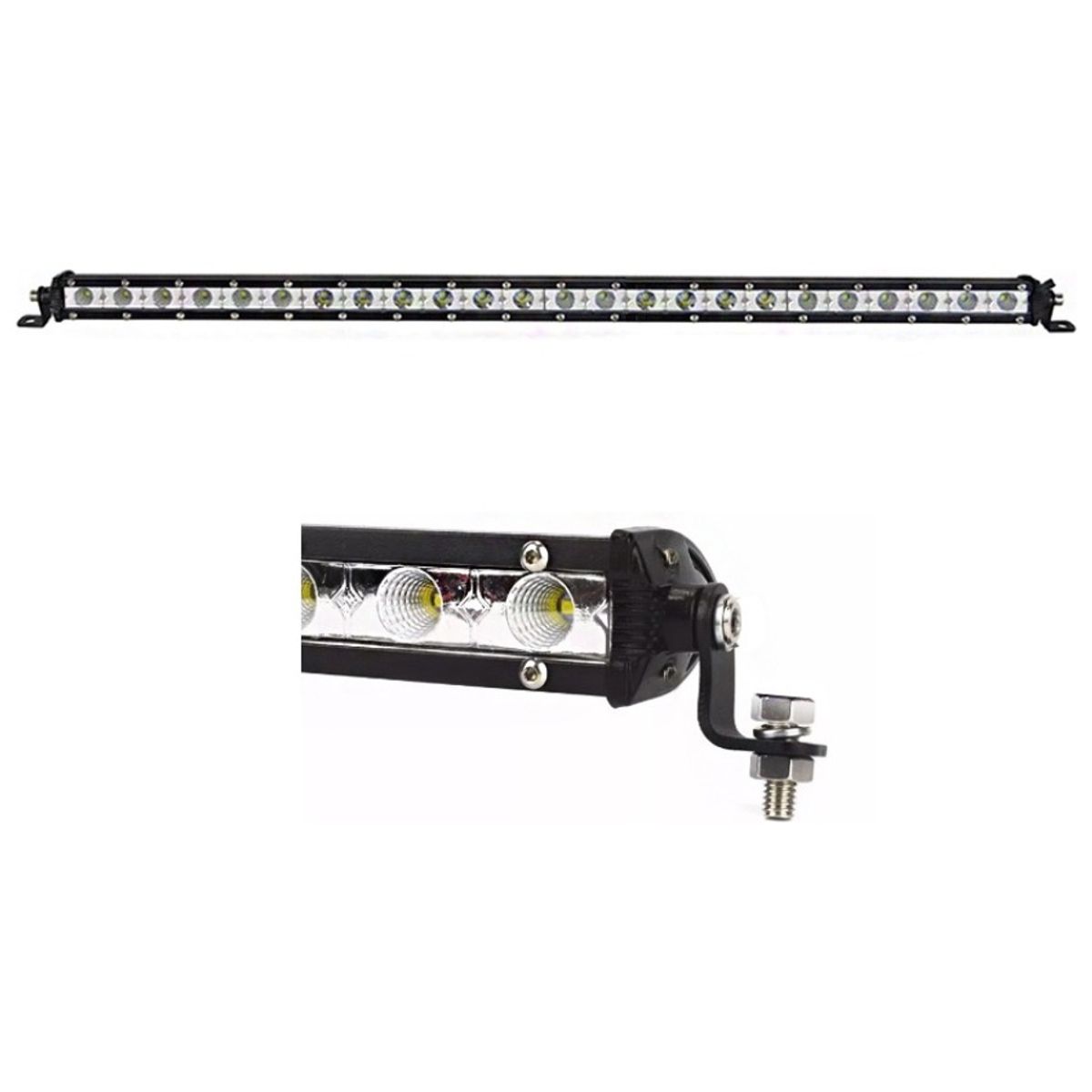 GENERICO - Barra 24 Led Fina 27w - 64cm Auto