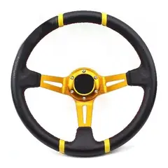 GENERICO - Volante Tuning Deportivo Auto Universal 350mm