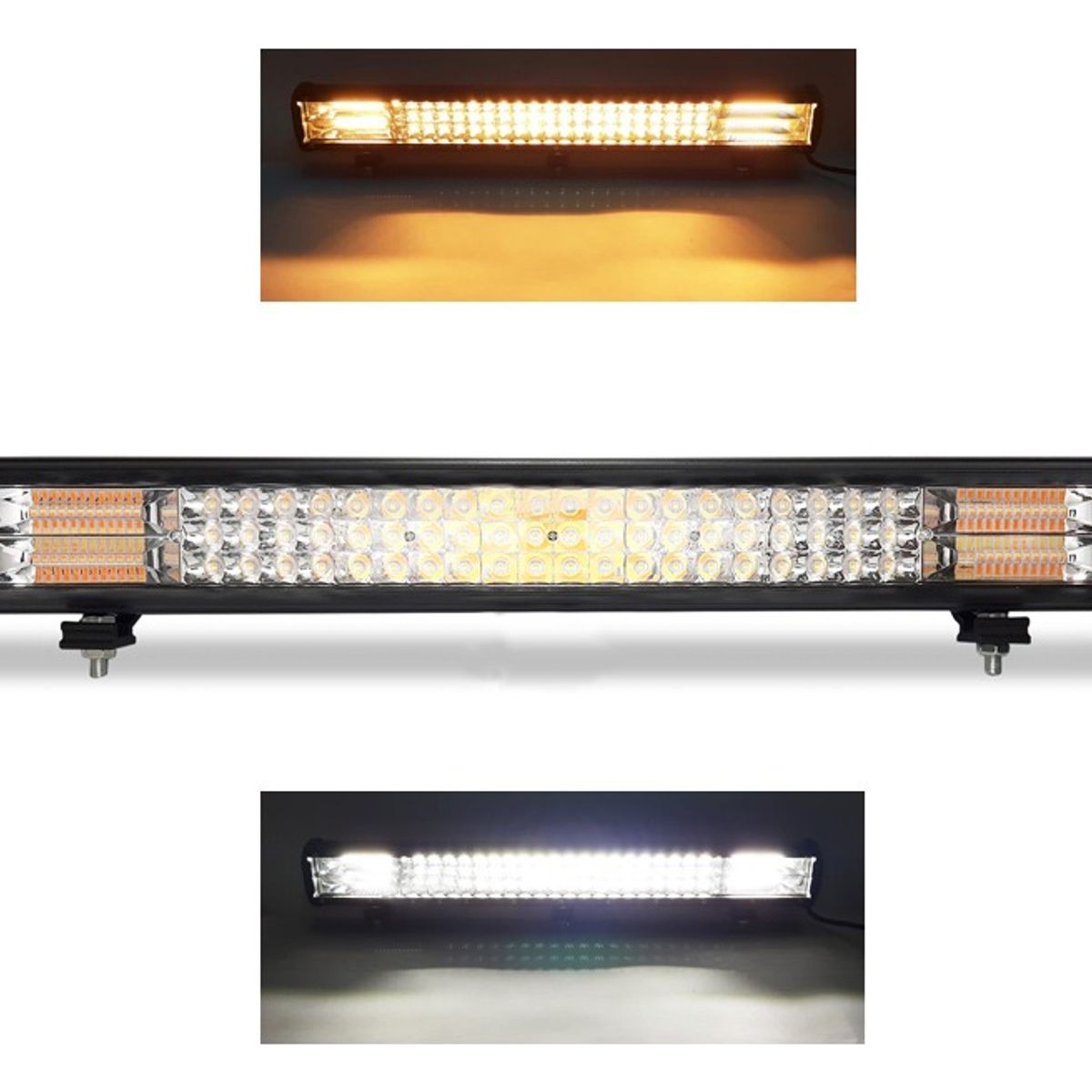 GENERICO - Barra 96 Led 288w Auto 8-12-24v  505cm Blanco Y Amarillo