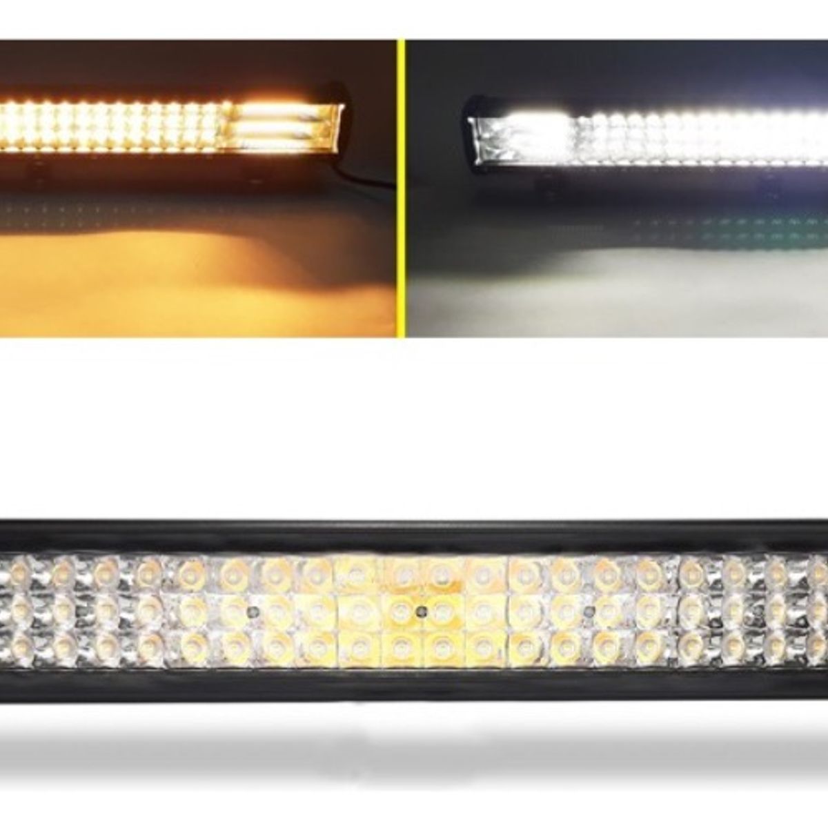 GENERICO - Barra 108 Led 324w Auto 575cm Blanco+amarillo+destellante