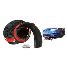 GENERICO - Alerón Lip Spoiler Delantero Negro Mate Auto