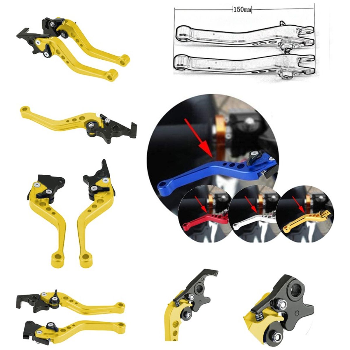 GENERICO - Par Manilla Moto Regulable