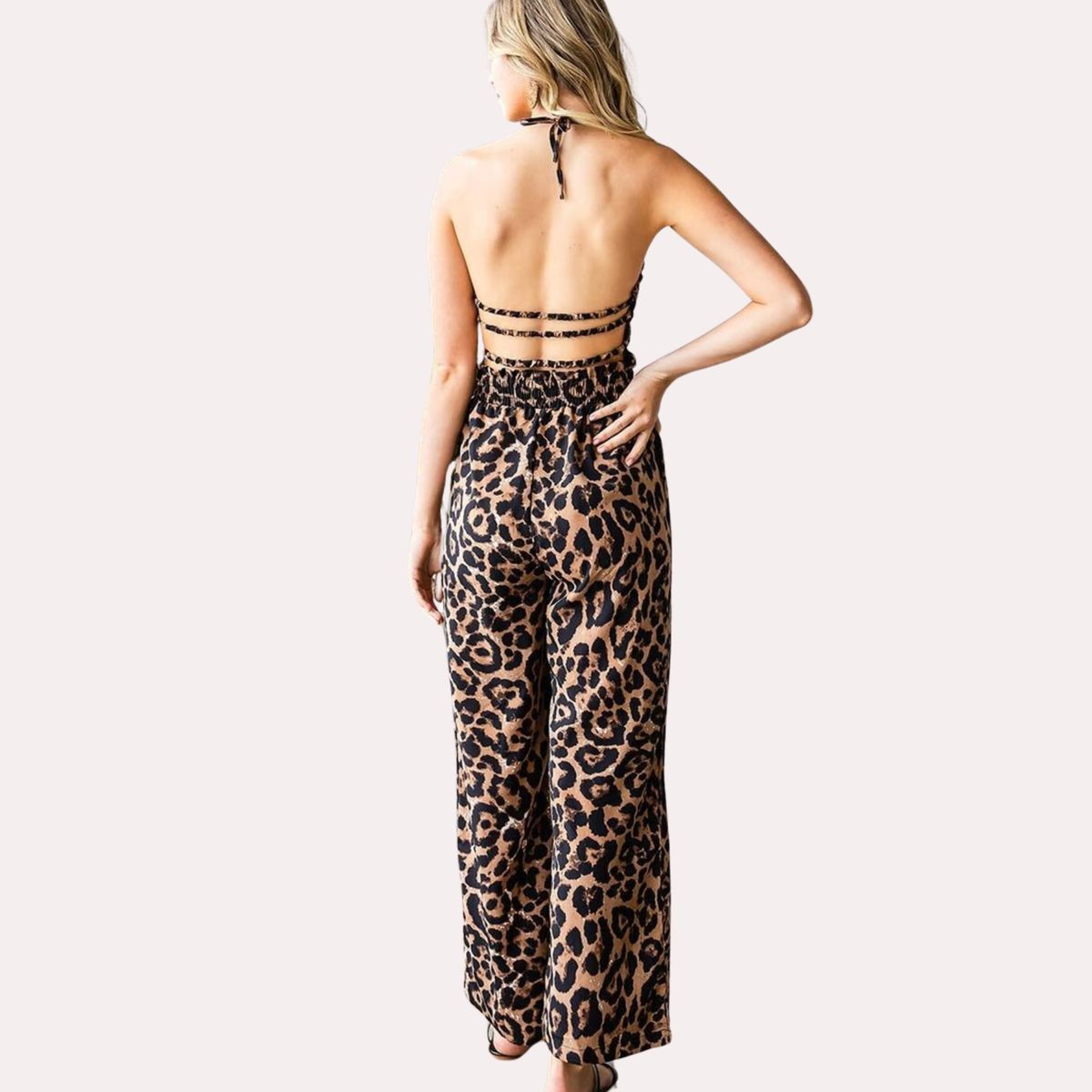 ARRAKASTA - Enterito animal print talla M