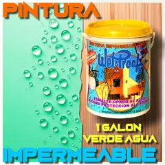 WETPROOF - PINTURA IMPERMEABLE PROTECTOR MADERA EXTERIOR VERDE AGUA WETCO® 1 GAL