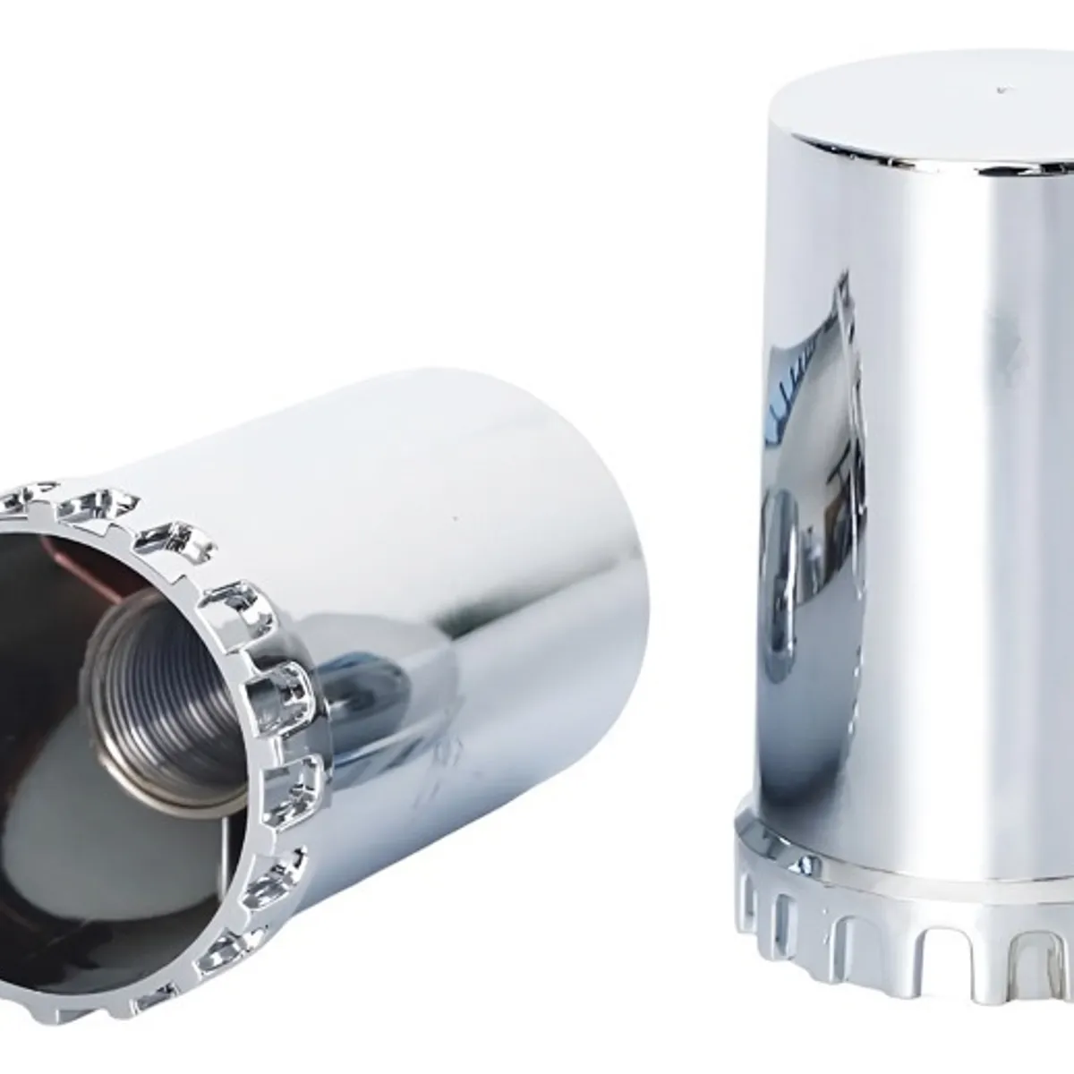 GENERICO - Cubre Tuerca Camion Cilindrica X10 Cromada Plastico Abs