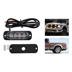 GENERICO - Baliza 4 Led Foco Neblinero Destellante 12-24 V