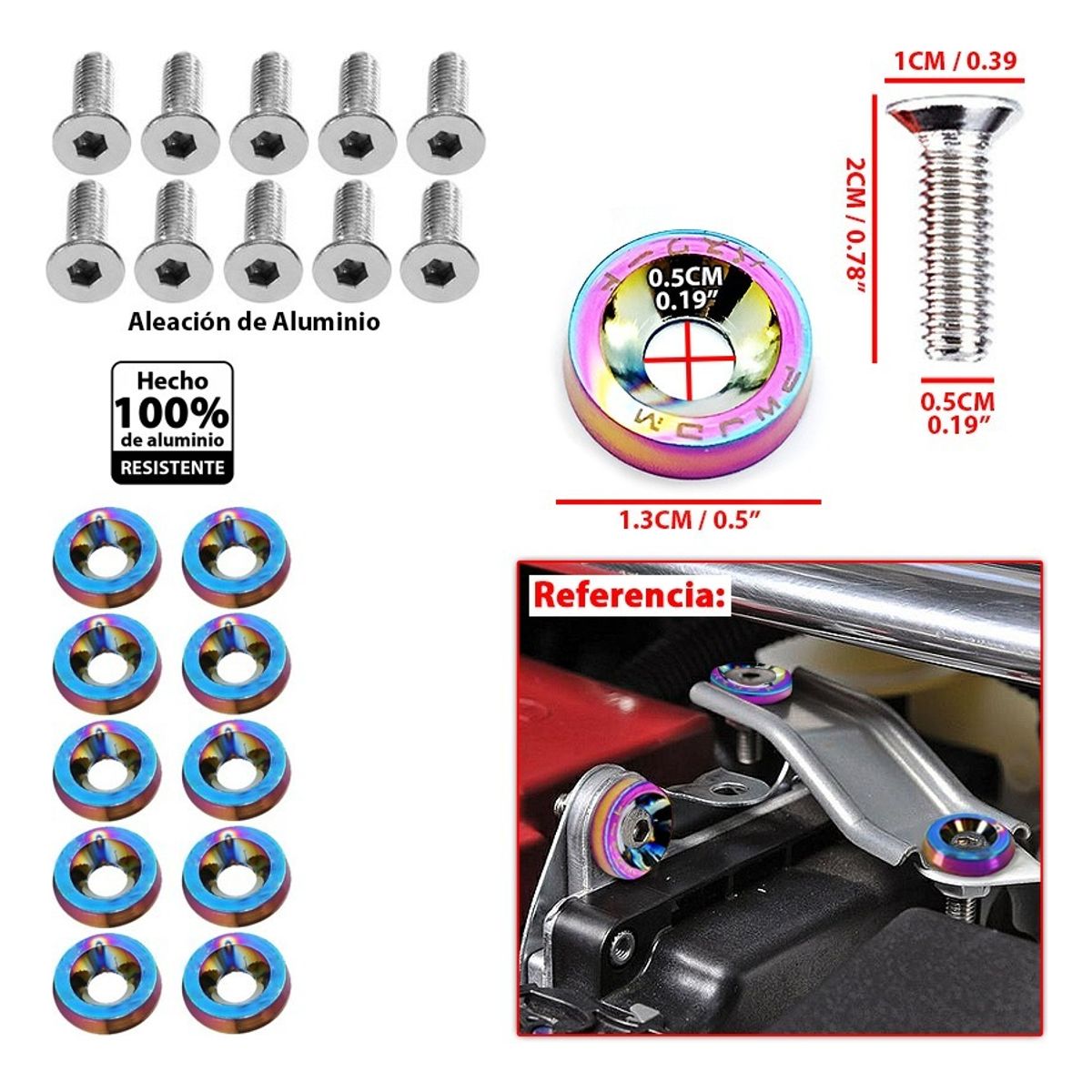 GENERICO - Pernos Motor Auto Tornasol