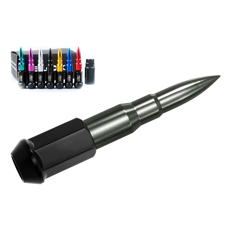 GENERICO - Set 20 Tuercas De Seguridad Punta Bala+llave 12mm 12515