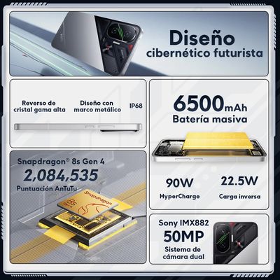 Imagen 2 del producto Smartphone POCO F7 12GB 512GB Blanco 25053PC47G