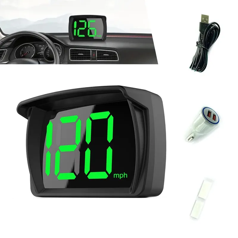 KUANGYE - Medidor Velocidad Velocímetro Digital Usb Kmh Mide Por Gps