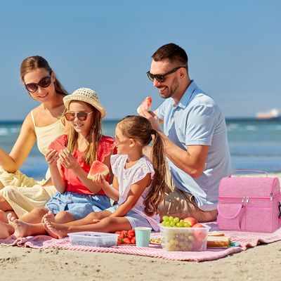 Imagen 2 del producto Bolsa Del Almuerzo Loncheras Portátil Y Gran Capacidad Rojo