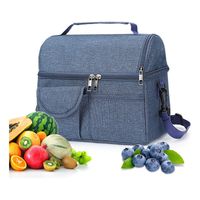 Bolsa Del Almuerzo Loncheras Portátil Y Gran Capacidad Azul