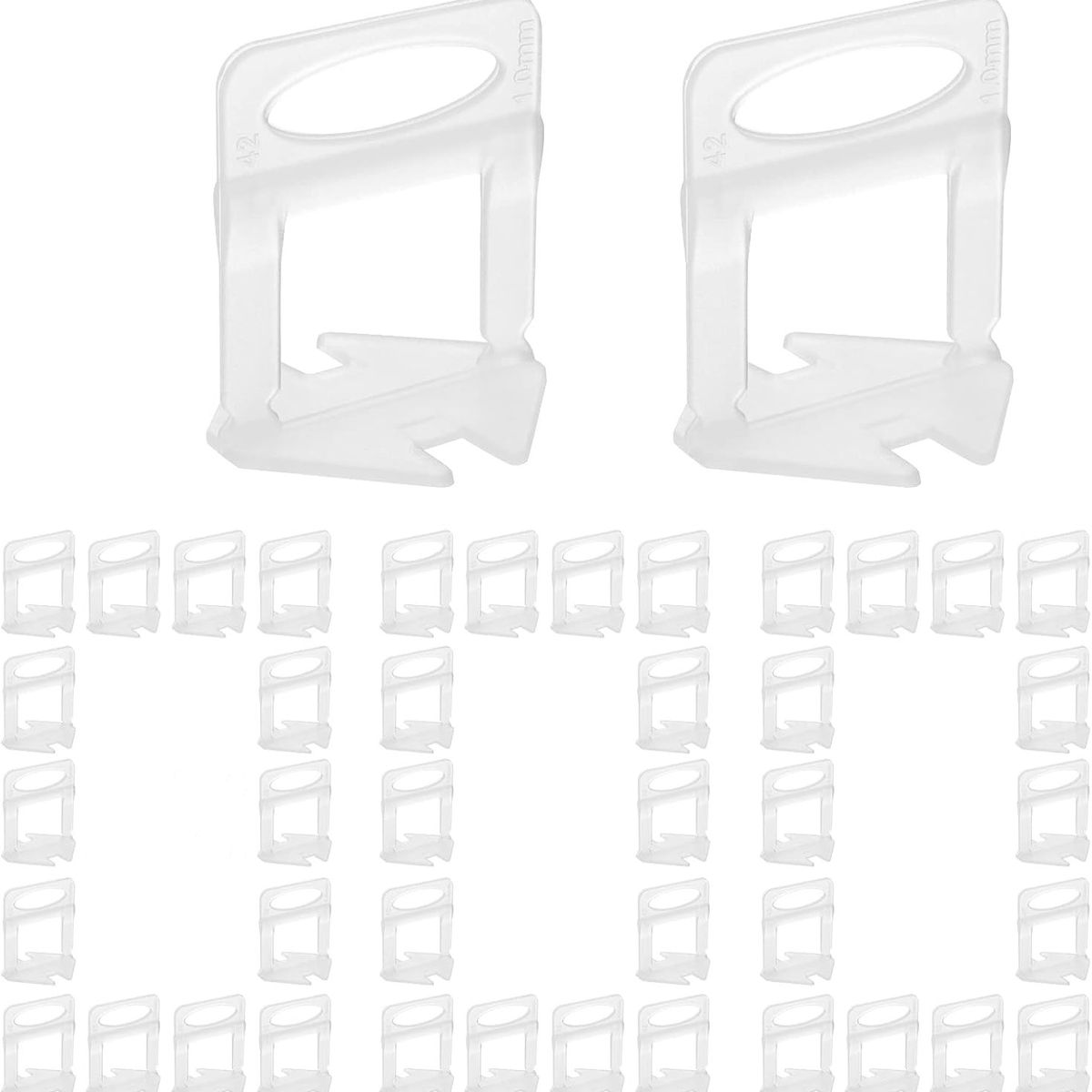 KUANGYE - 500 Clip Corbata Nivelador Porcelanico Azulejo Loseta Piso 1,5mm