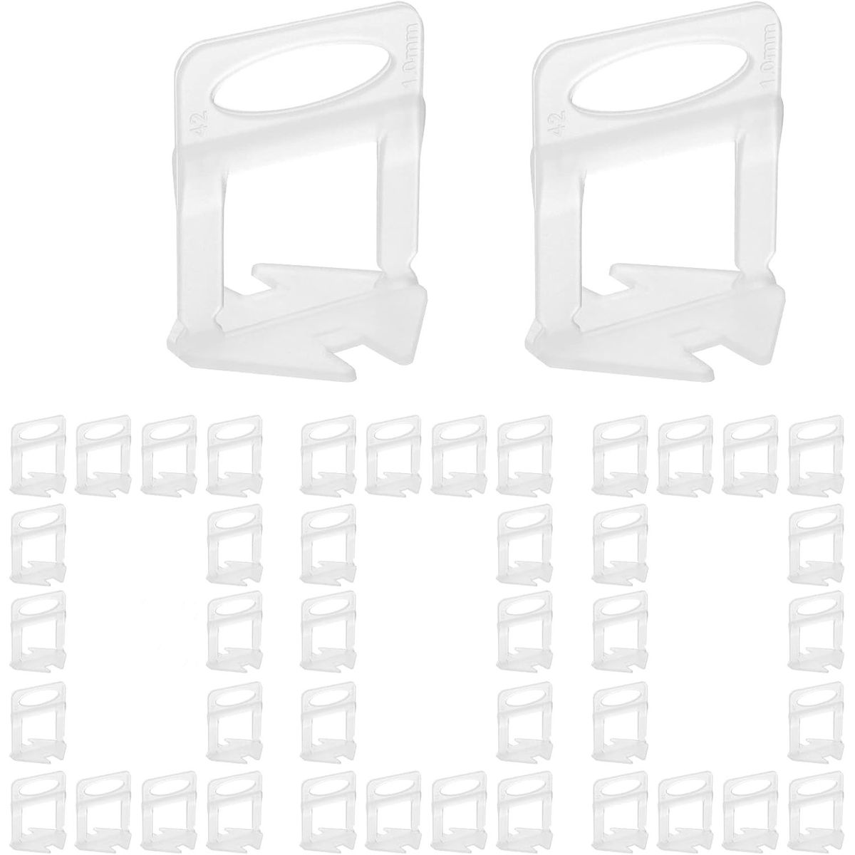 KUANGYE - 500 Clip Corbata Nivelador Porcelanico Azulejo Loseta Piso 1,5mm