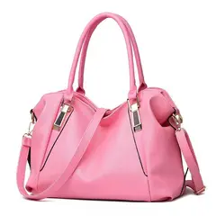 DANWEILE - Bolso de mano informal de piel suave para mujer - Rosa