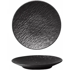 PUREPOWER - 10 Platos Playos 8 pulg Negro Mate - Rugoso Multiusos -Apto Micro