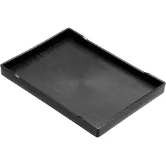 PUREPOWER - 6 Sets Bandejas Melamina 13.5"x9.84" Negras Uso Hogar / Restaurán