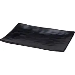 PUREPOWER - 8 Platos Melamina Rect 9.8''x6.8'' Imit Pizarra para Comidas