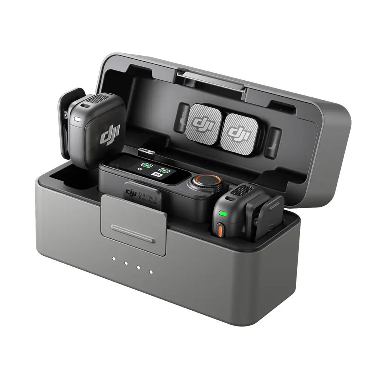 DJI - Micrófono DJI Mic 3 (2 TX + 1 RX + Estuche de carga)