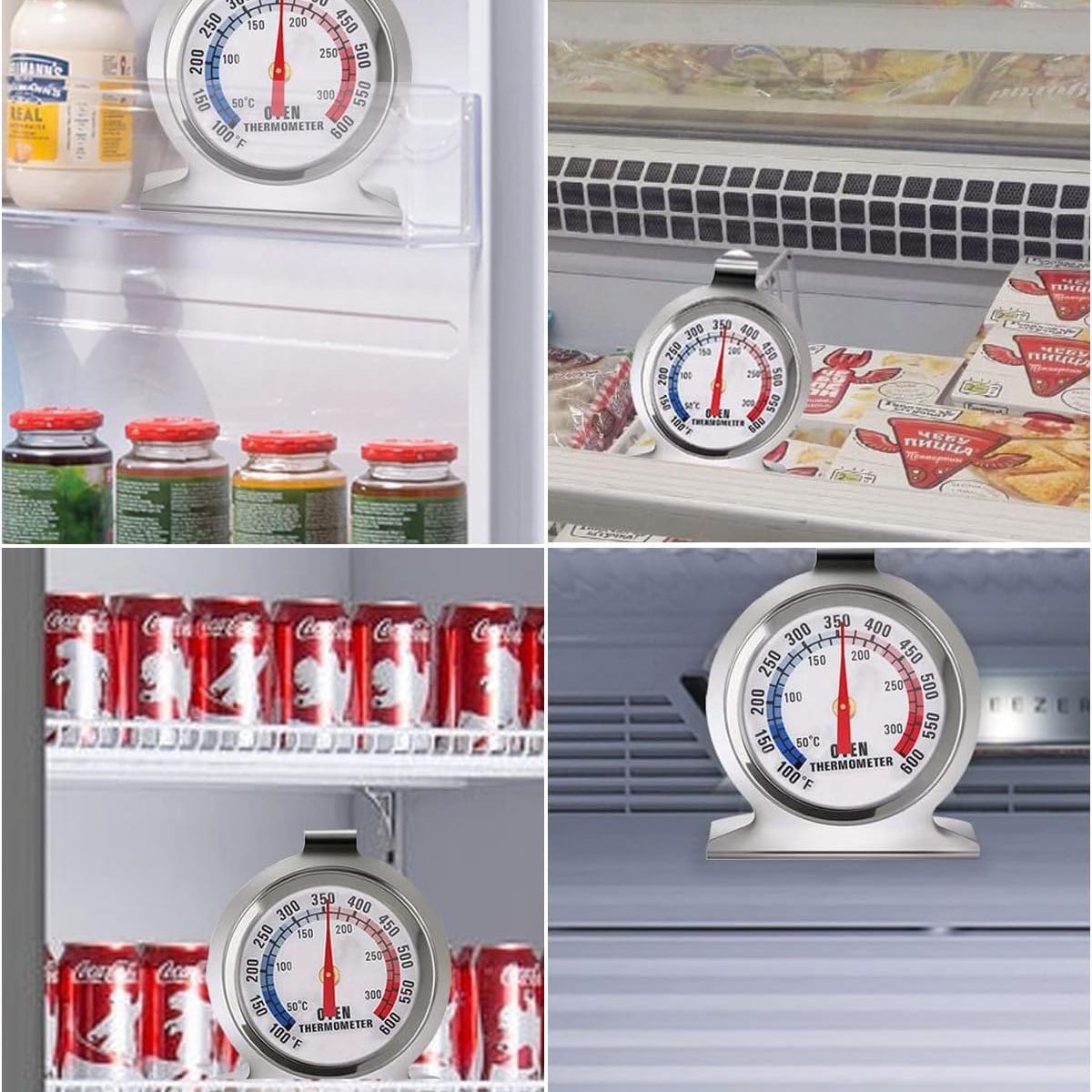 KUANGYE - Termometro Para Horno Indicador Temperatura Cocina Acero