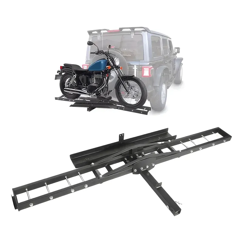 KUANGYE - Porta Moto Para Enganche Americano, 500 Lbs Negro