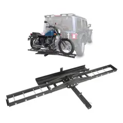 KUANGYE - Porta Moto Para Enganche Americano, 500 Lbs Negro
