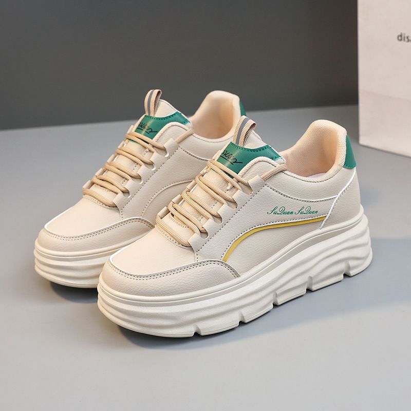 DANWEILE - Zapatillas casuales de suela gruesa para mujer