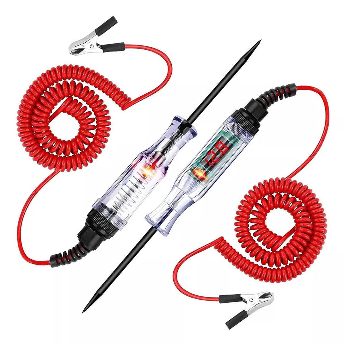 ATURE - Pack 2 De Probadores De Voltaje De Pantalla Digital 5-90v