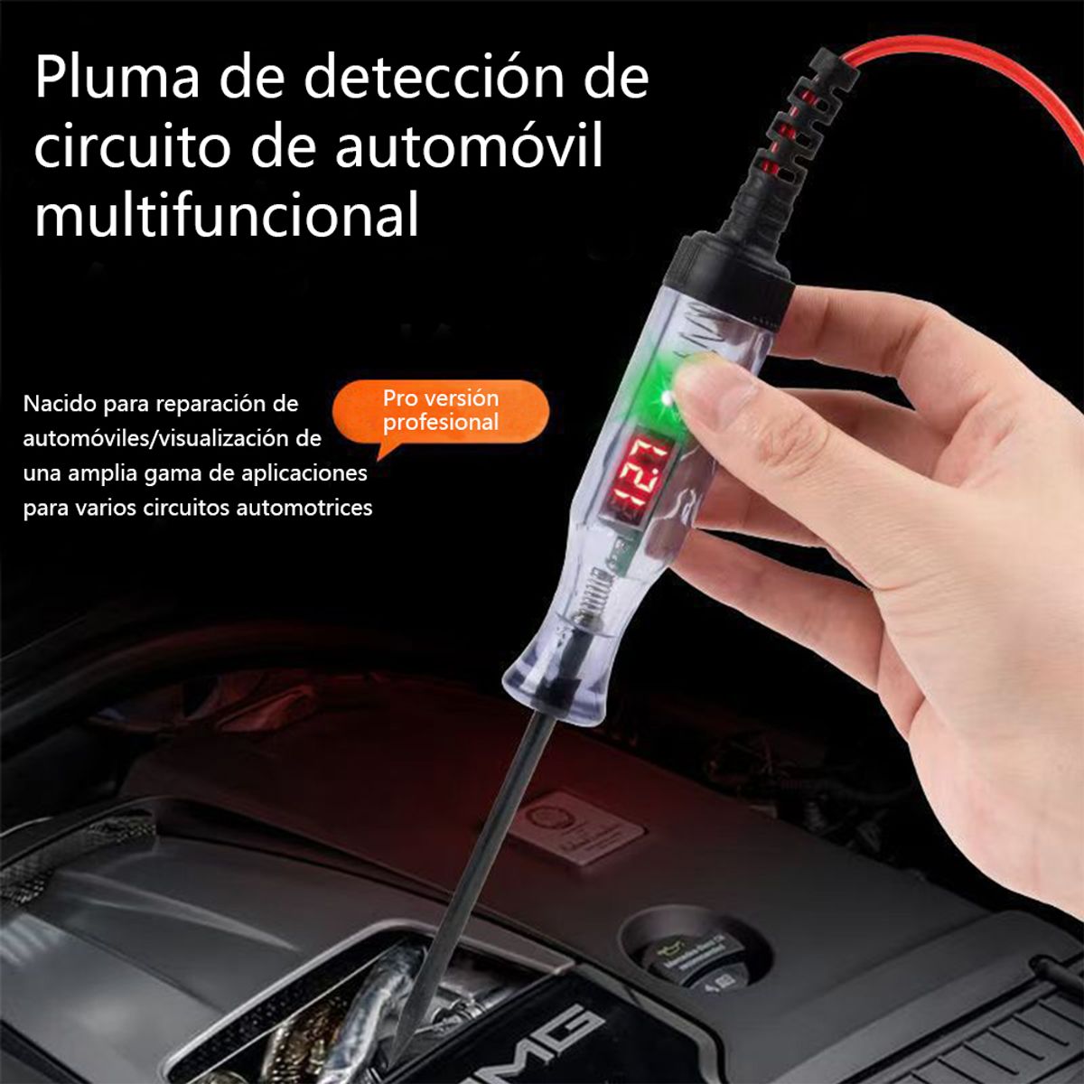 ATURE - Pack 2 De Probadores De Voltaje De Pantalla Digital 5-90v