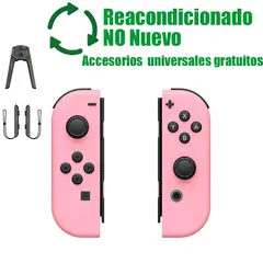 NINTENDO - Control JoyCon(L/R) Rosa Reacondicionado SemiNuevo