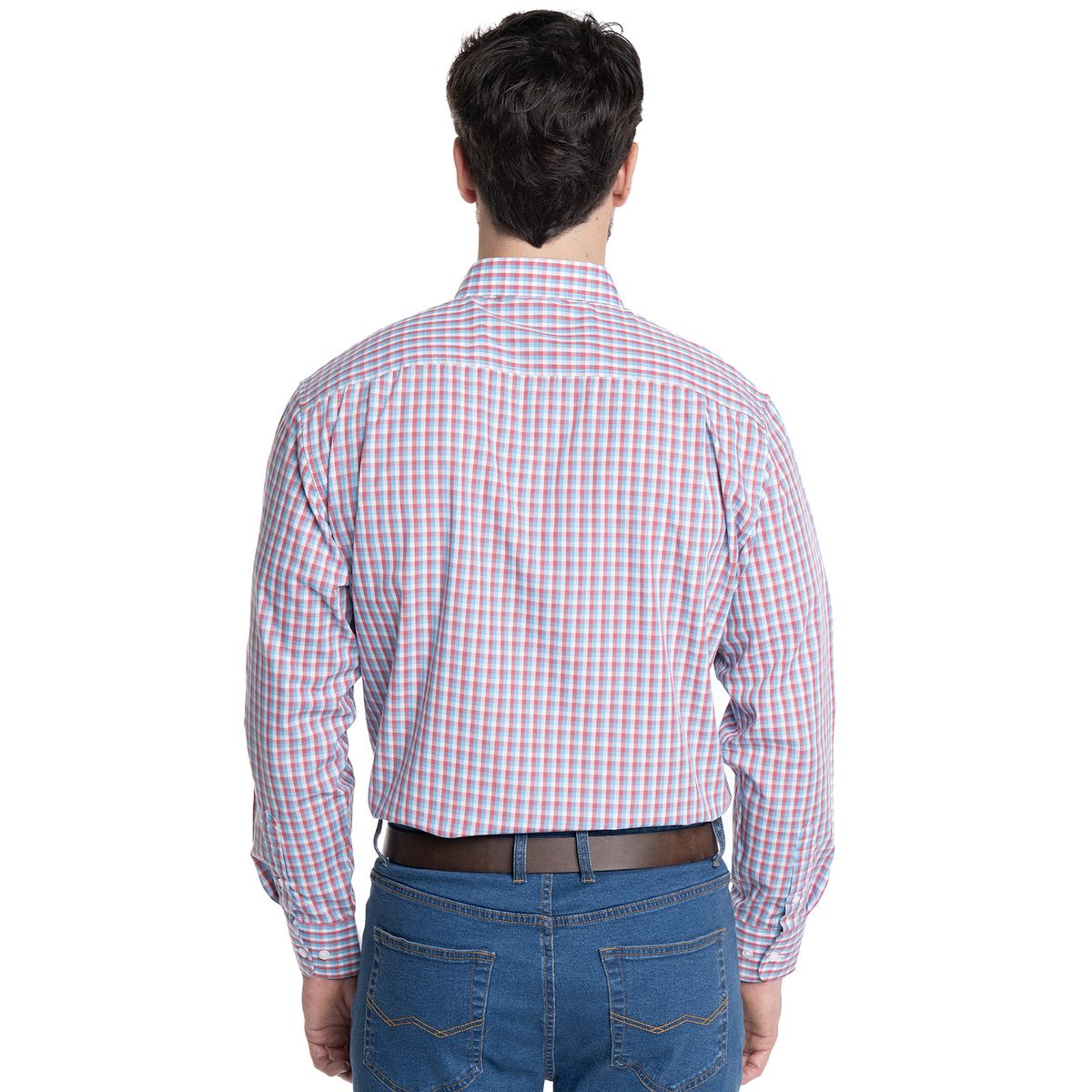 KOTTING - CAMISA HOMBRE CUADROS CUELLO INGLÉS FANTASÍA