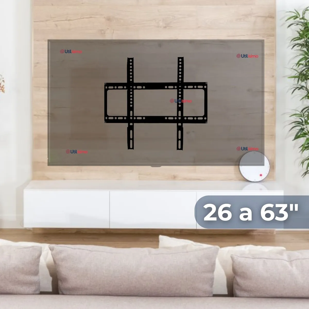 LINE - Soporte TV Pared Fijo 50Kg 26 a 63 Pulgadas