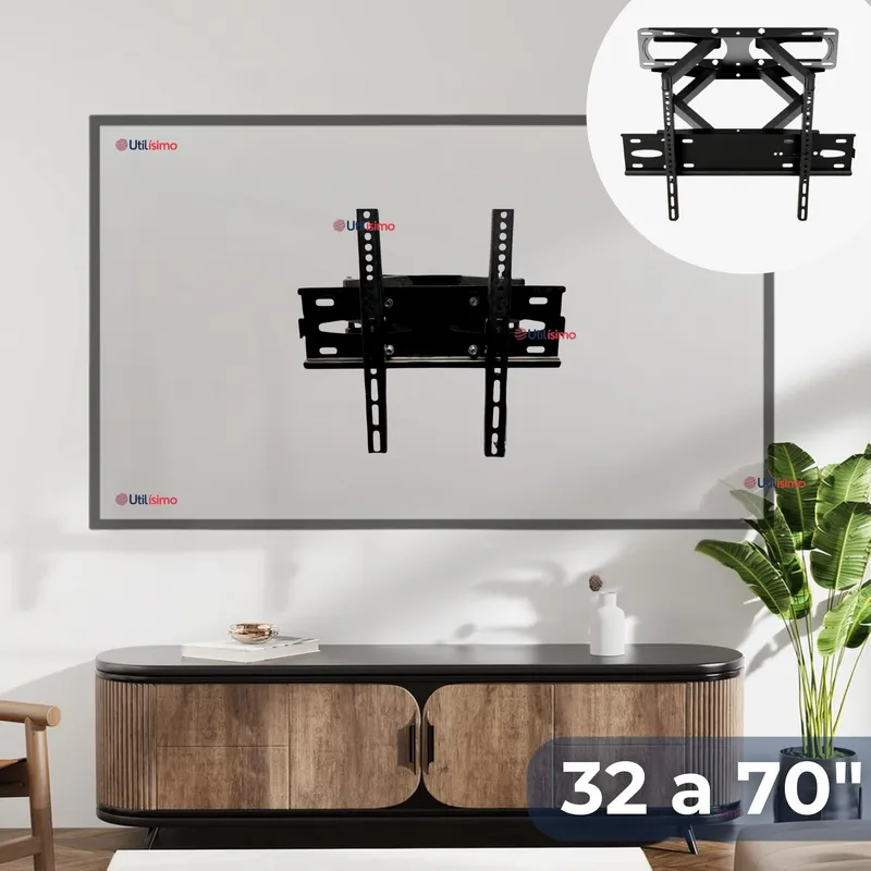 LINE - Soporte TV  32 a 70 Pulgadas 60Kg Soporte TV de Pared Ajustable