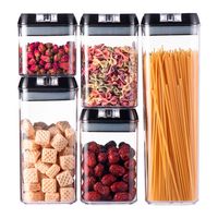 Set 5 Contenedores Hermeticos Frasco Organizador Alimentos