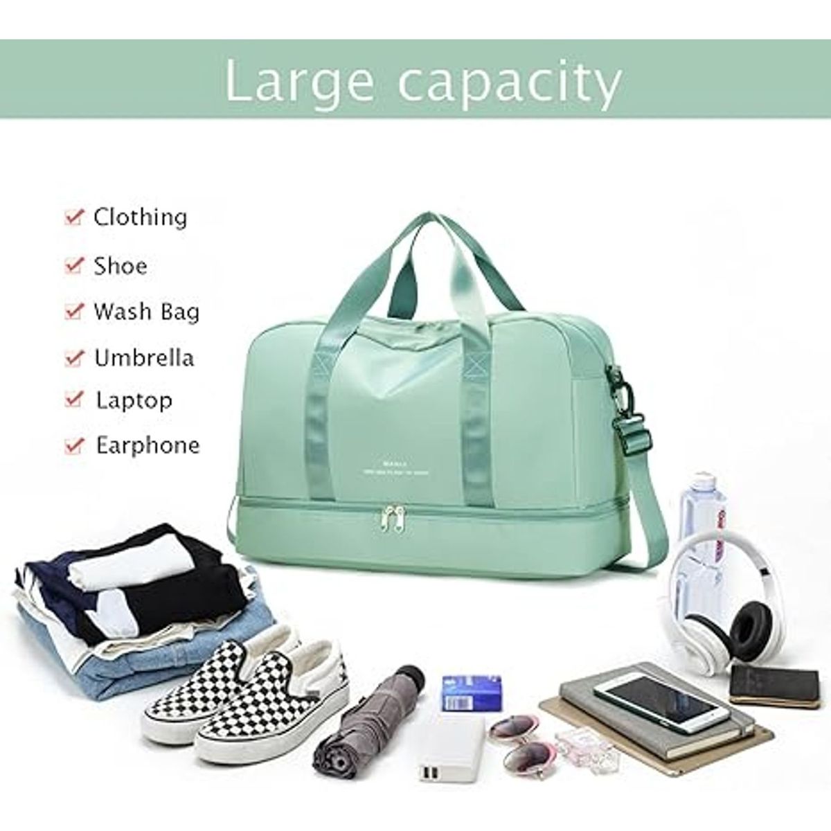 TIOZONEY - Bolsa de viaje de gran capacidad