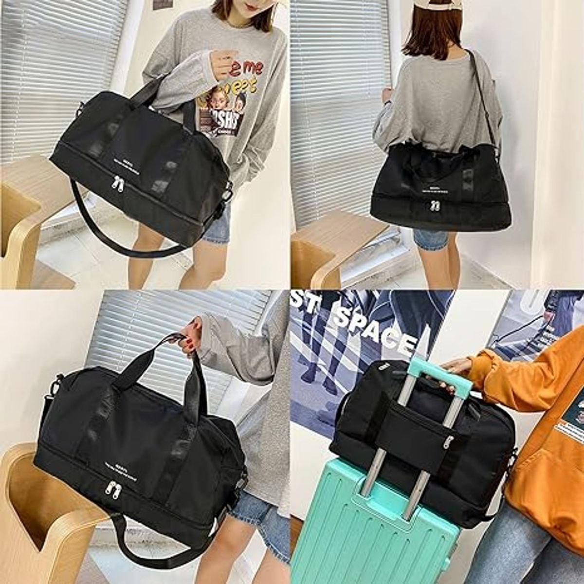 TIOZONEY - Bolsa de viaje de gran capacidad.