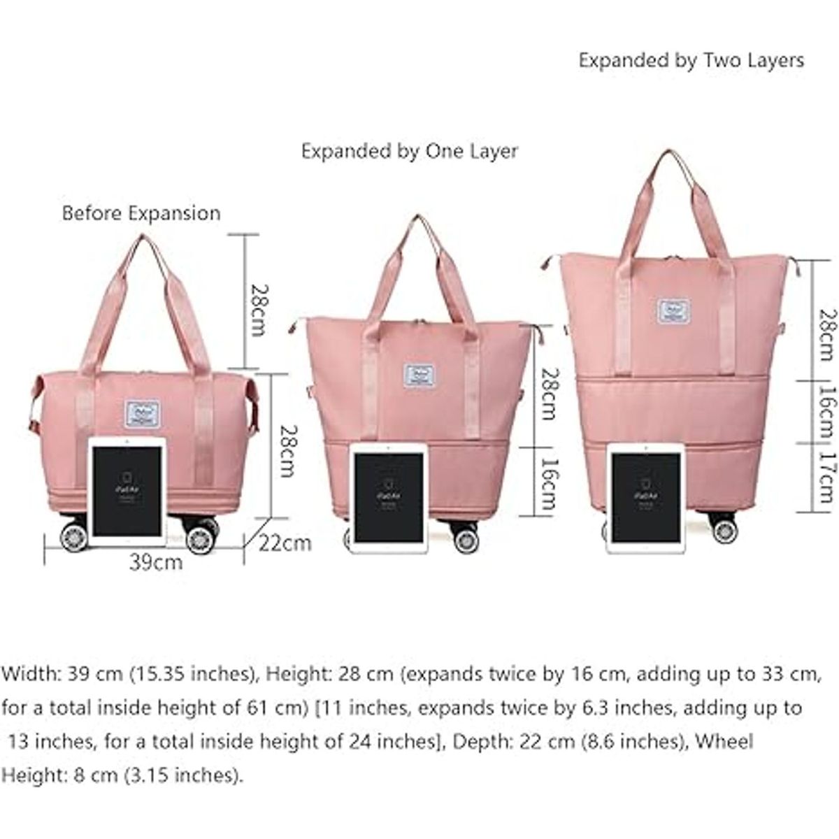 TIOZONEY - Bolsa de viaje de gran capacidad