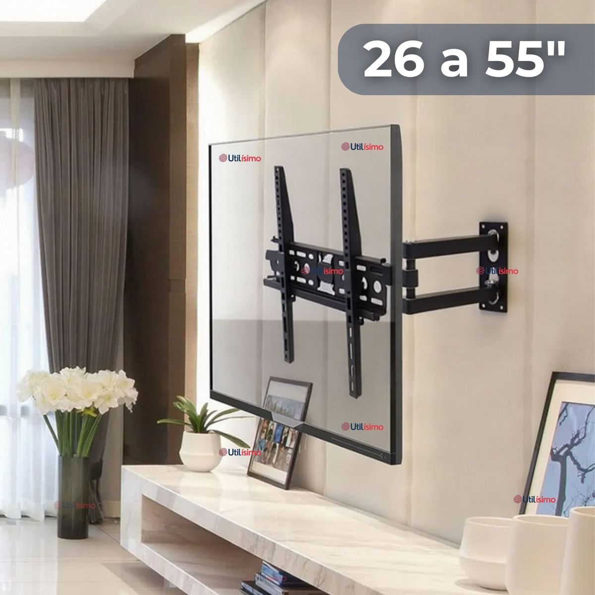 LINE - Soporte TV Pared Ajustable 35Kg 26 a 55 Pulgadas