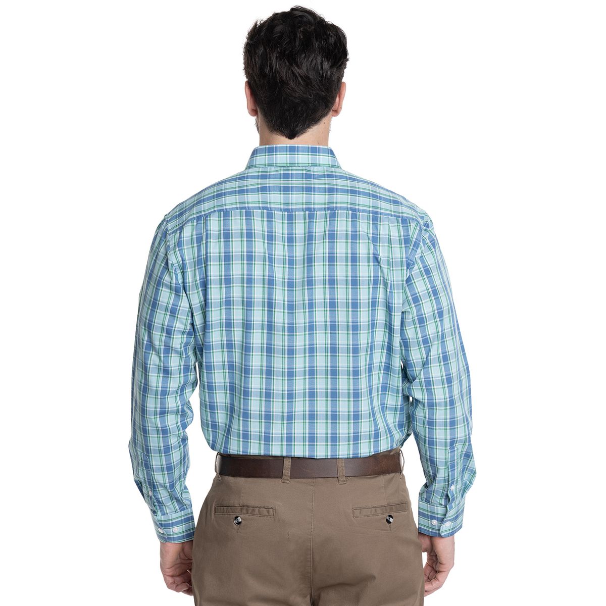 KOTTING - CAMISA HOMBRE CUADROS CUELLO INGLÉS FANTASÍA