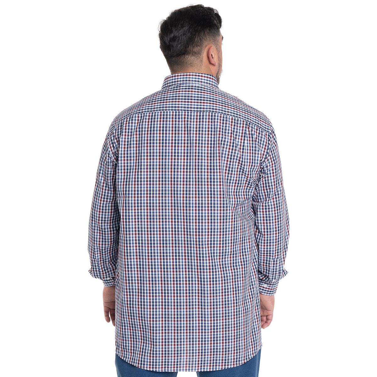 KOTTING - CAMISA HOMBRE CUADROS CUELLO INGLÉS FANTASÍA