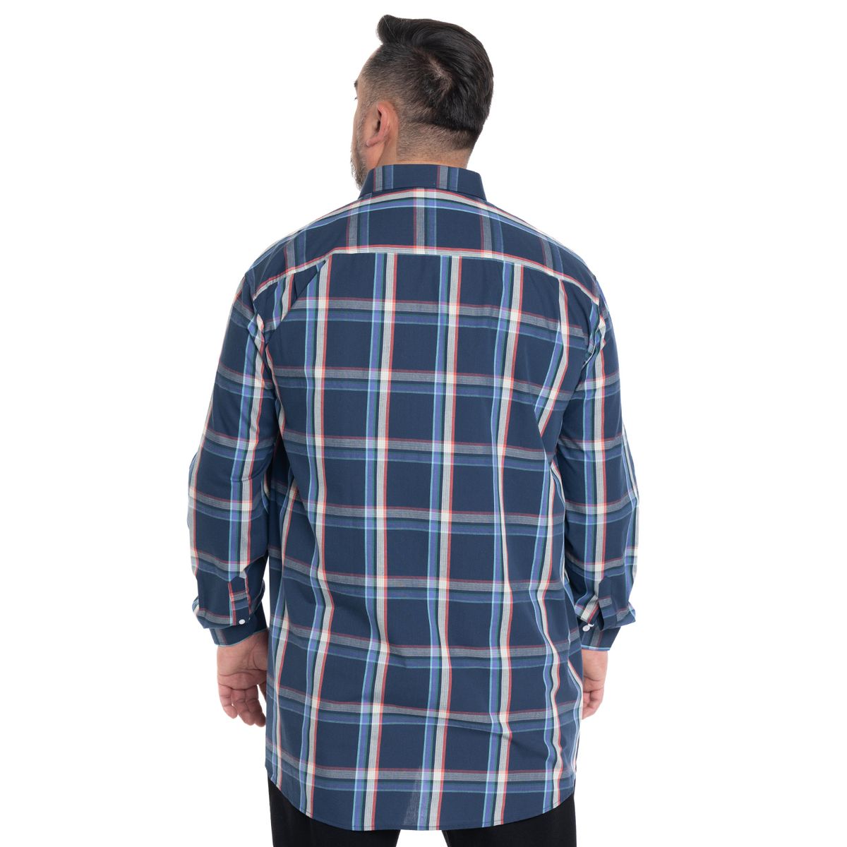 KOTTING - CAMISA HOMBRE CUADROS CUELLO INGLÉS FANTASÍA