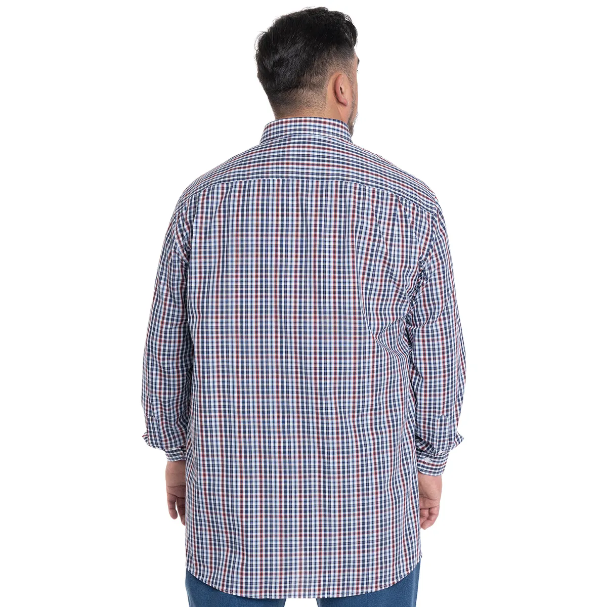 KOTTING - CAMISA HOMBRE CUADROS CUELLO INGLÉS FANTASÍA