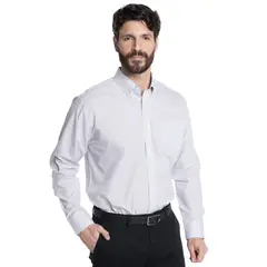 KOTTING - CAMISA HOMBRE CUELLO SEMI ITALIANO BOLSILLO PECHO CUADRO CLÁSICO