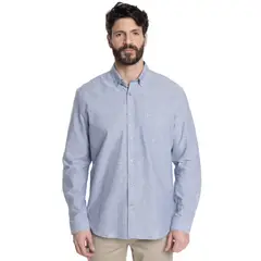 KOTTING - CAMISA HOMBRE SLUB LOOK LINO BOLSILLO