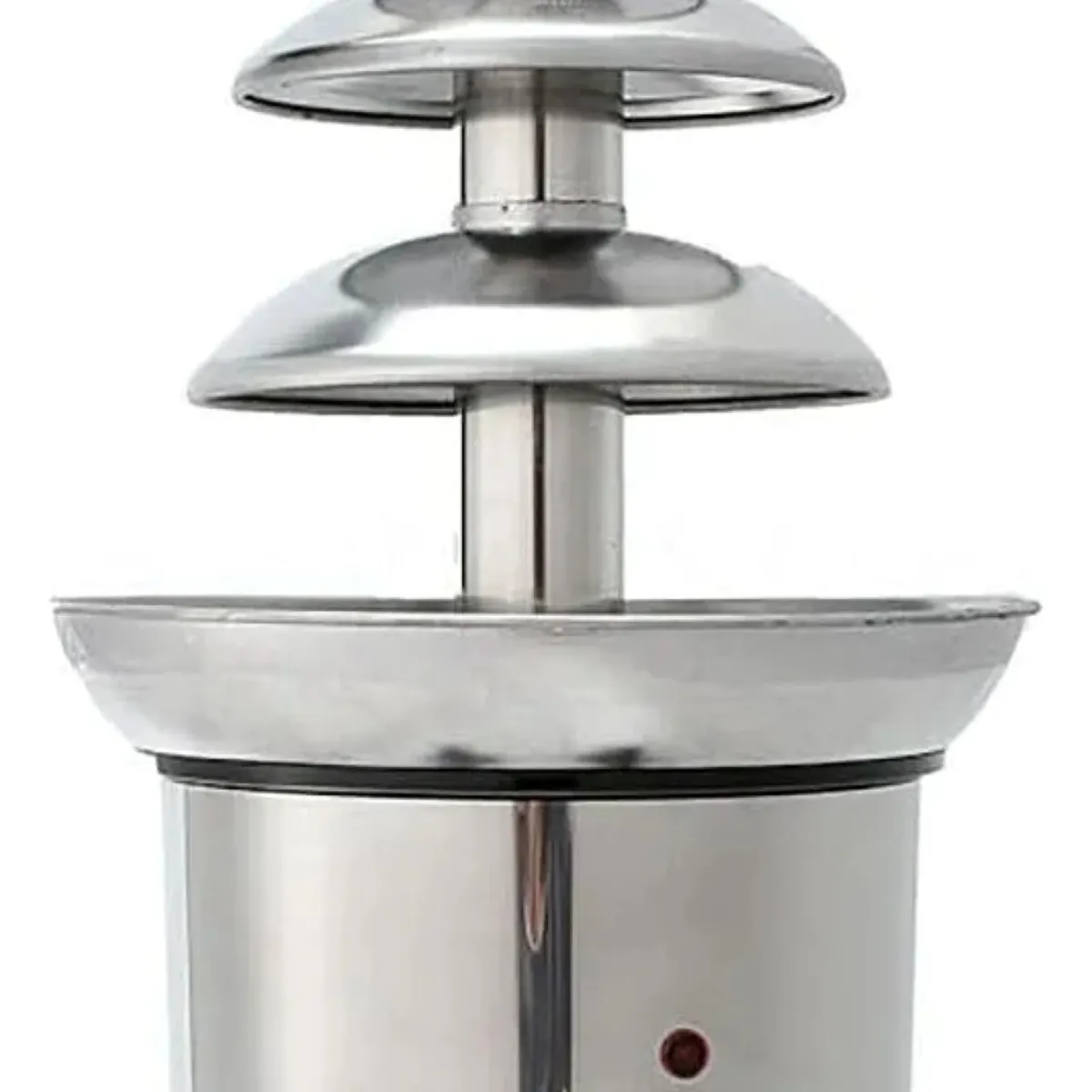 GENERICO - Cascada Fuente Chocolate Fondue 4 Niveles Acero Inoxidable Plateado