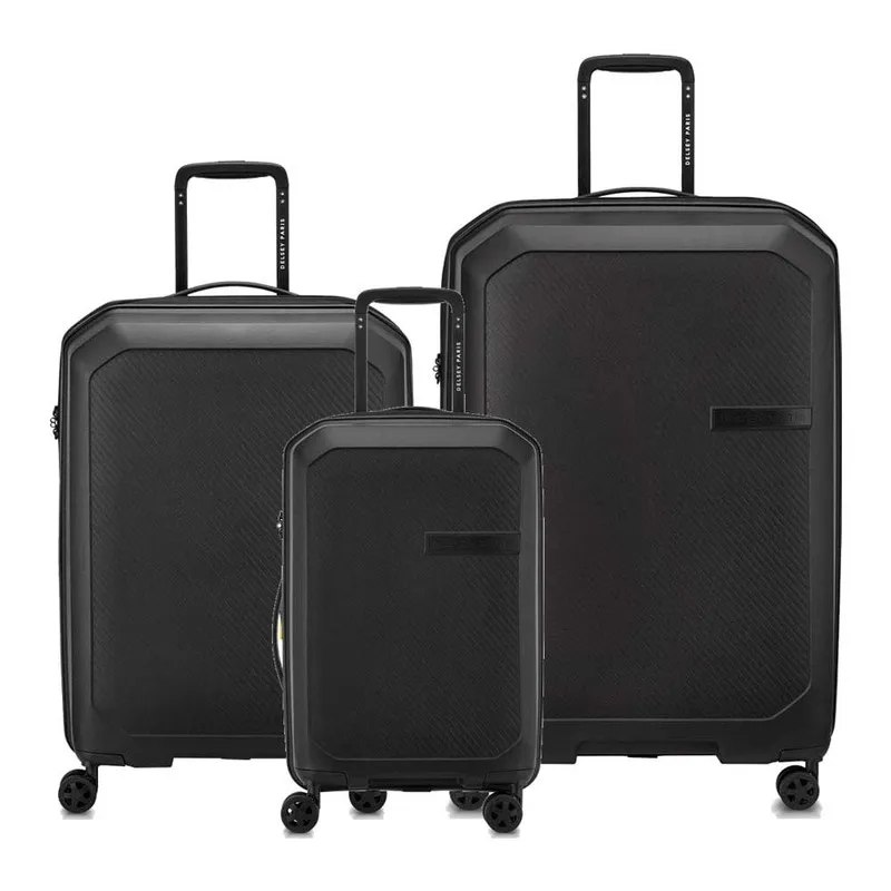 DELSEY - SET DE 3 MALETAS EXPANDIBLES DELSEY ANVERS NEGRO